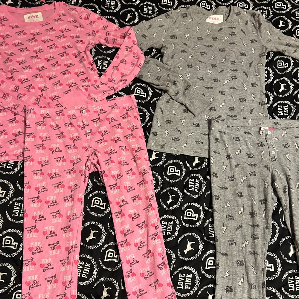 Vintage VS Pink Y2K Rare Thermal Sets x2
